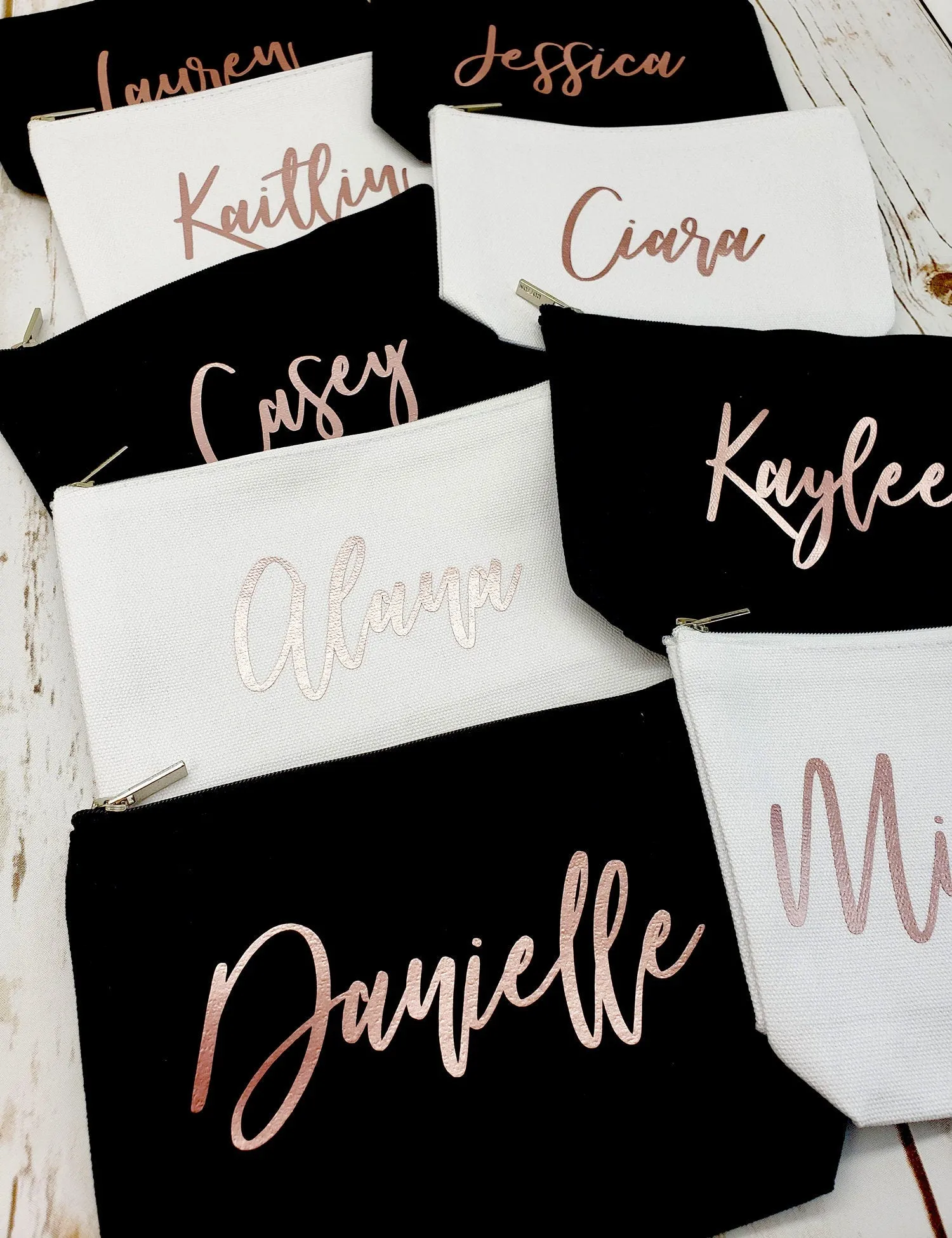 Personalized Bridal Party Makeup Bag - Bridesmaid Proposal Gift