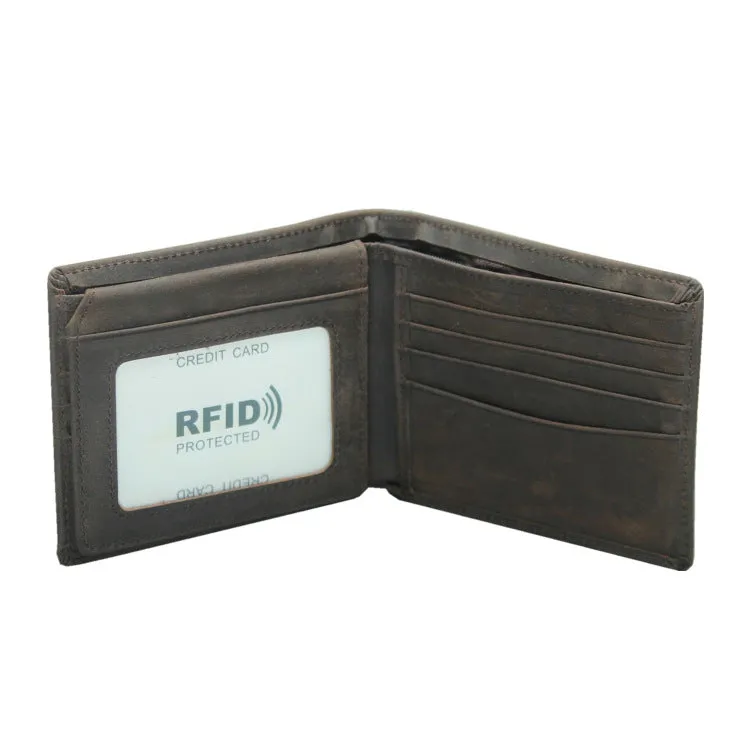 Personalized Mens Wallet Leather Bifold RFID Wallet Personalized Gifts for Men