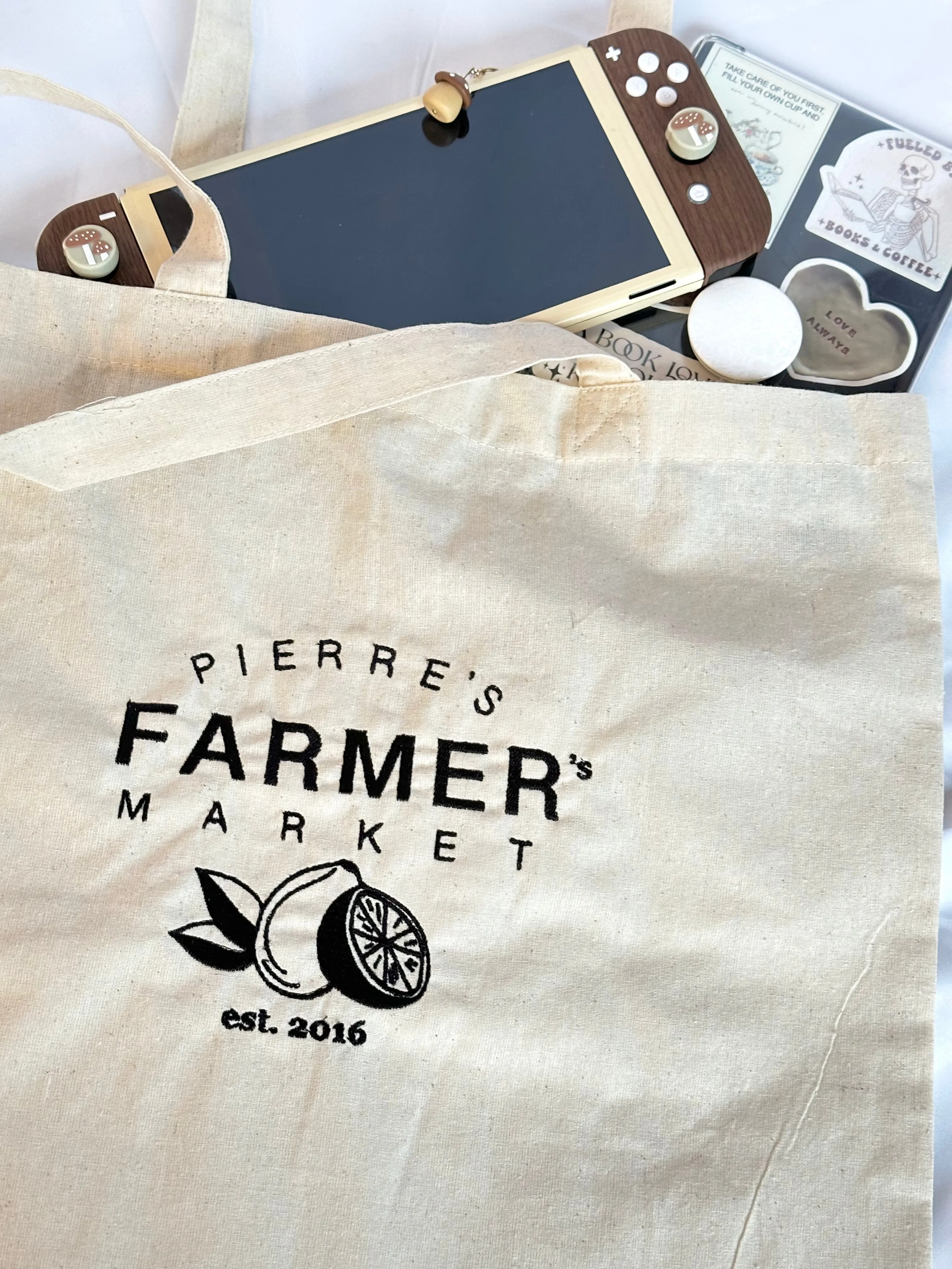 PIERRE'S FARMER'S MARKET TOTE BAG