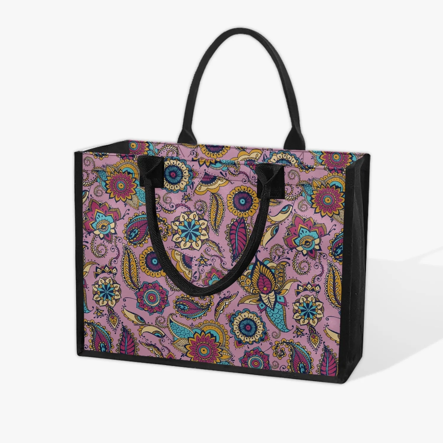 Pink Paisley Shopping Tote Bag