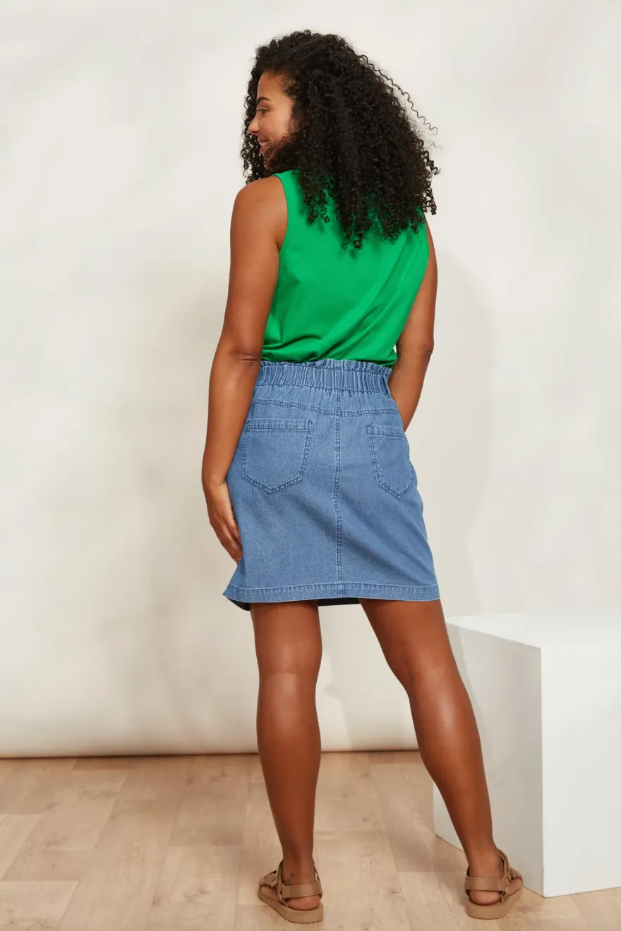 Playa Mini Skirt, Denim