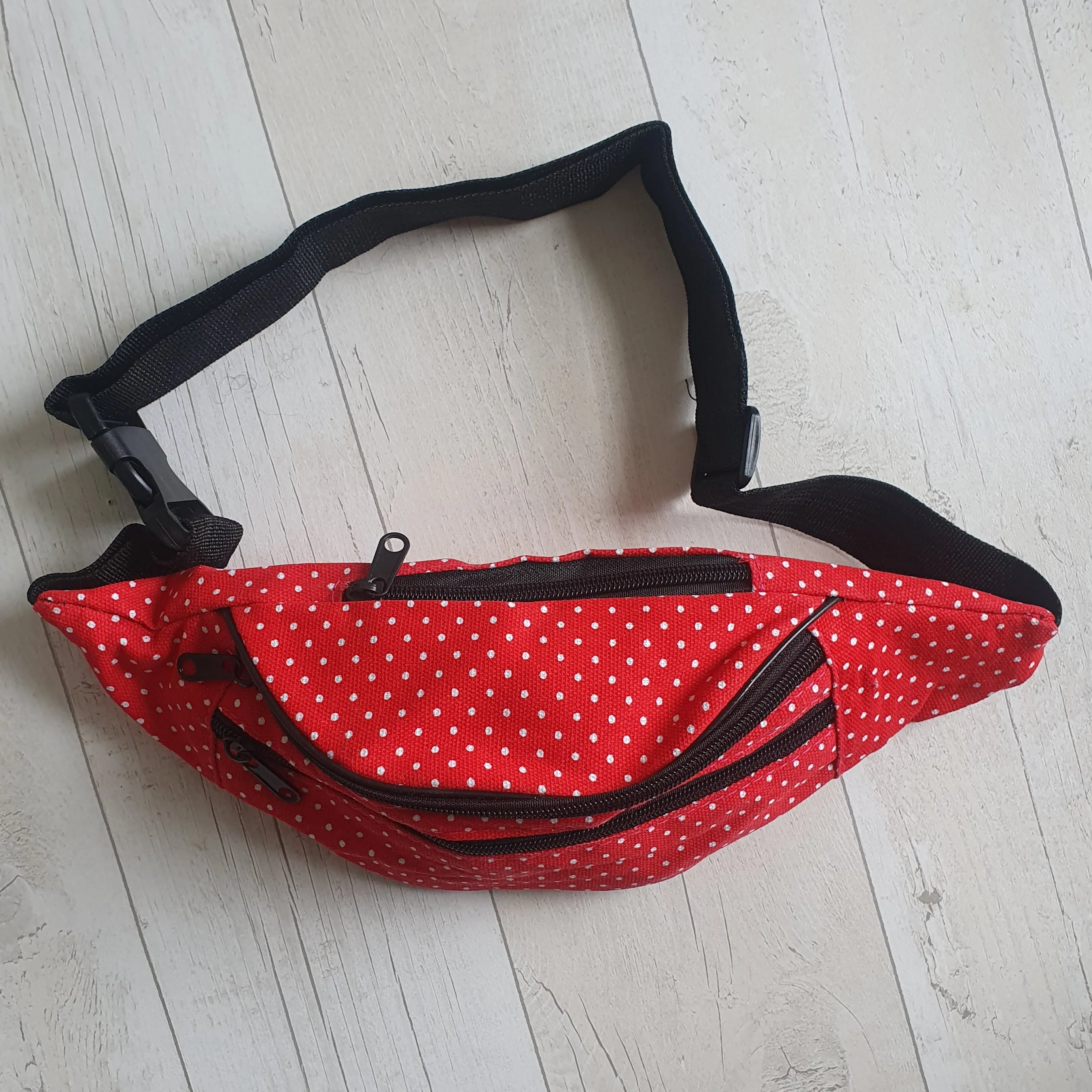 Polka Dot Red Waist Bag