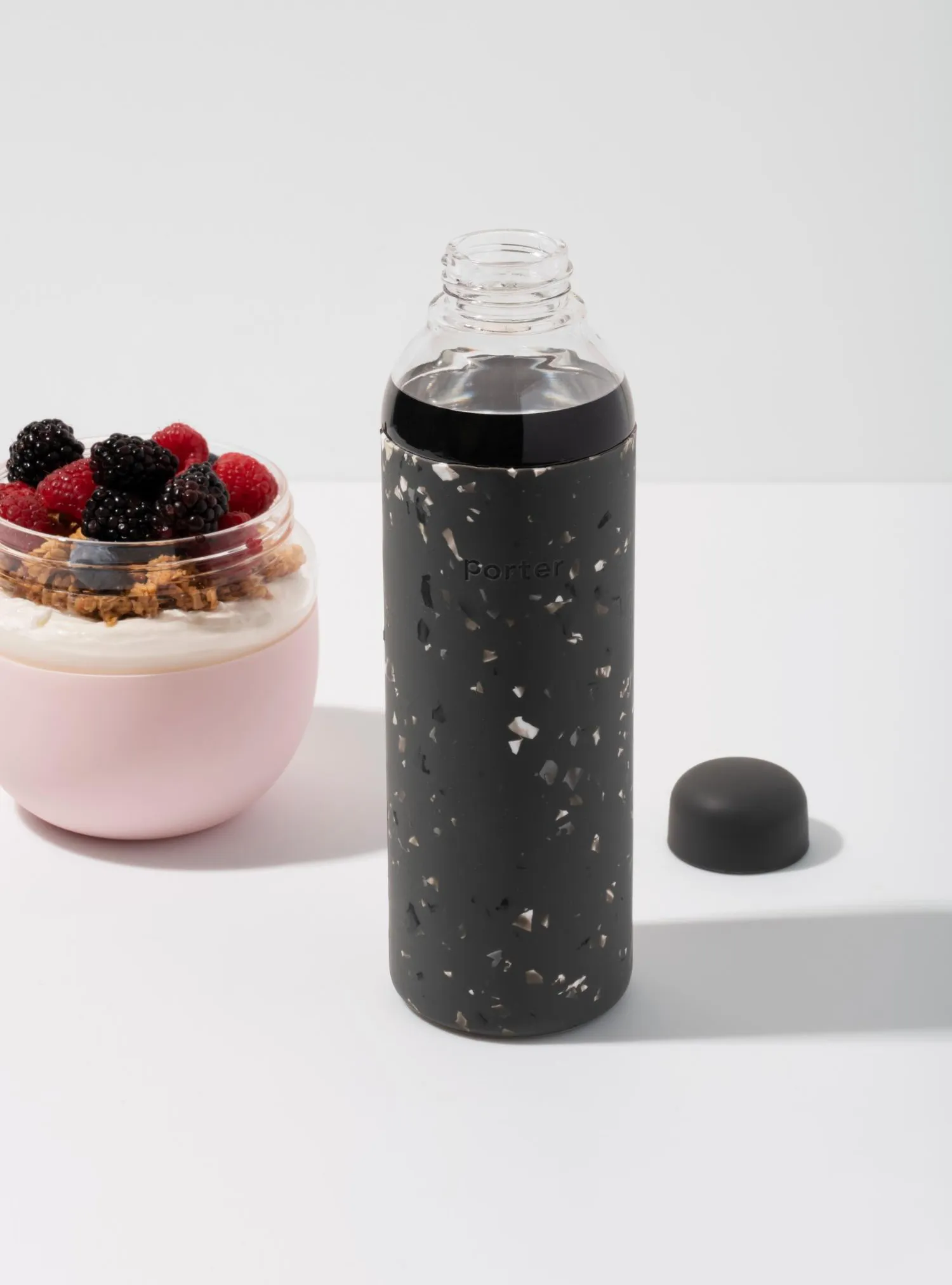 Porter Water Bottle (Charcoal Terrazzo)