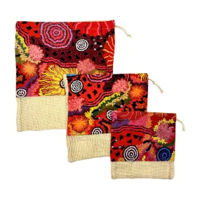 Produce Bag Set of 3 - Damien and Yilpi