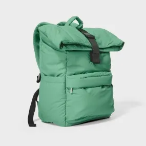 Puffer 16" Backpack Green - Open Story️