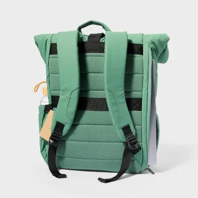 Puffer 16" Backpack Green - Open Story️