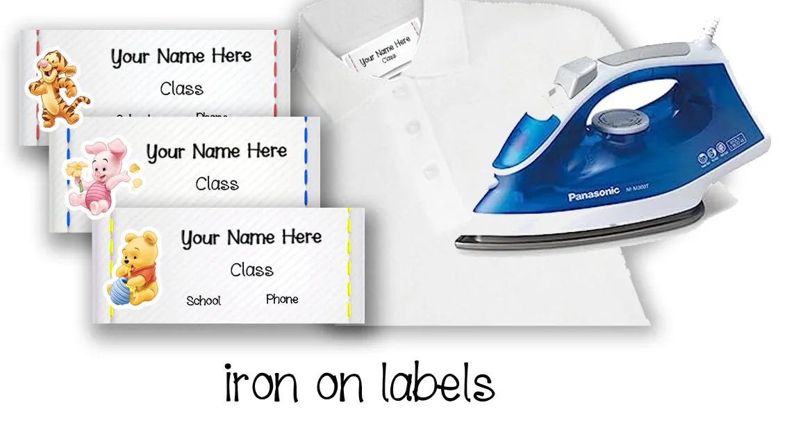 ""Pooh" School labels packs