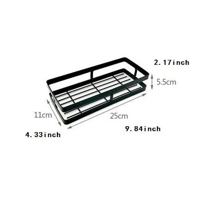 Rack Holder with no drill needed, Stainless Steel, Easy Install , Black