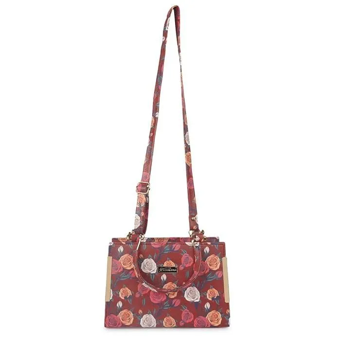 Radiant Elegance: Maroon Women's Purse Handbag - Style & Sophistication