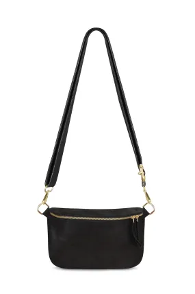 Ramona Leather Handbag Black Metallic