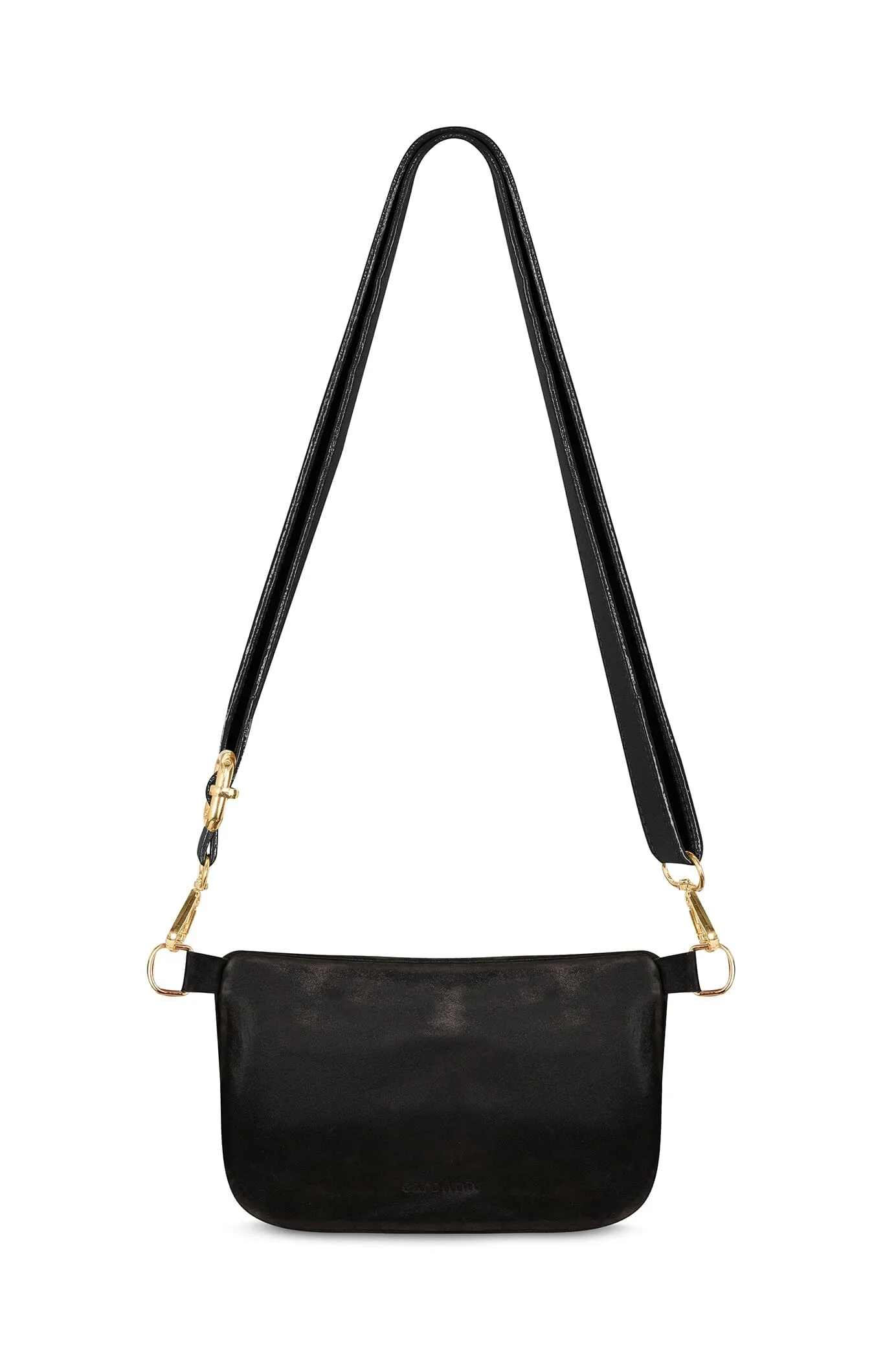 Ramona Leather Handbag Black Metallic