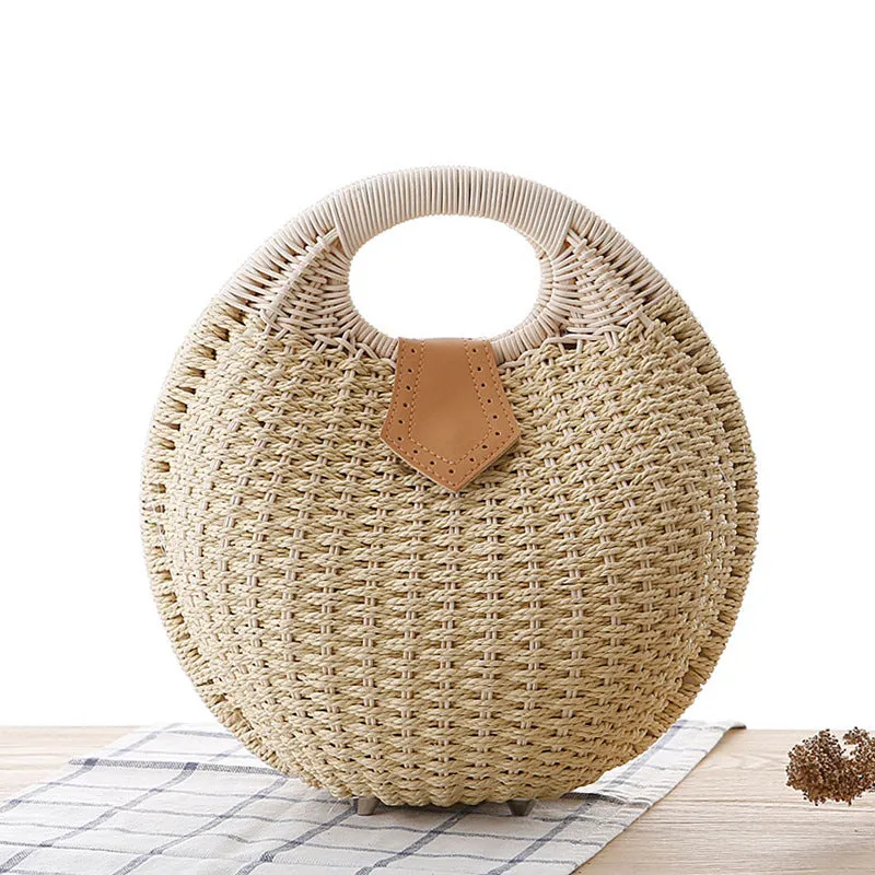 Rattan handbag