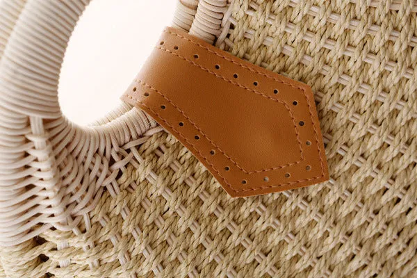 Rattan handbag