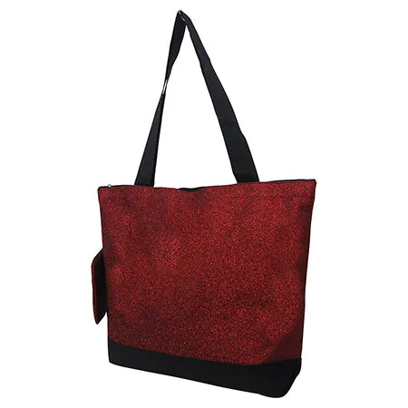 Red Glitter NGIL Canvas Tote Bag