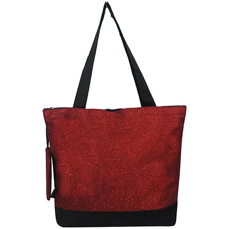 Red Glitter NGIL Canvas Tote Bag