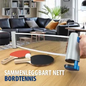 Retractable table tennis net - play anywhere