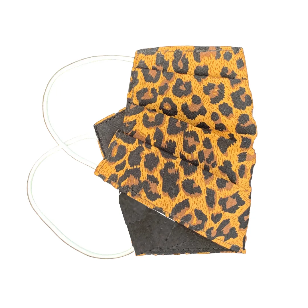 Reversible Jungle Animal Print Pleated Face Mask - Thailand