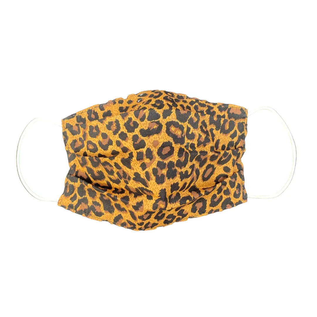 Reversible Jungle Animal Print Pleated Face Mask - Thailand