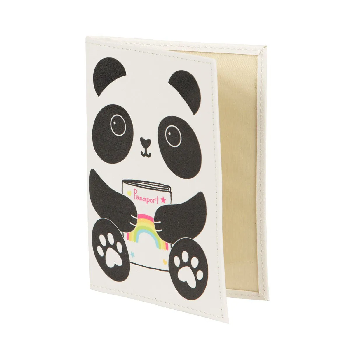 RJB Stone Aiko Panda Kawaii Friends Passport Holder