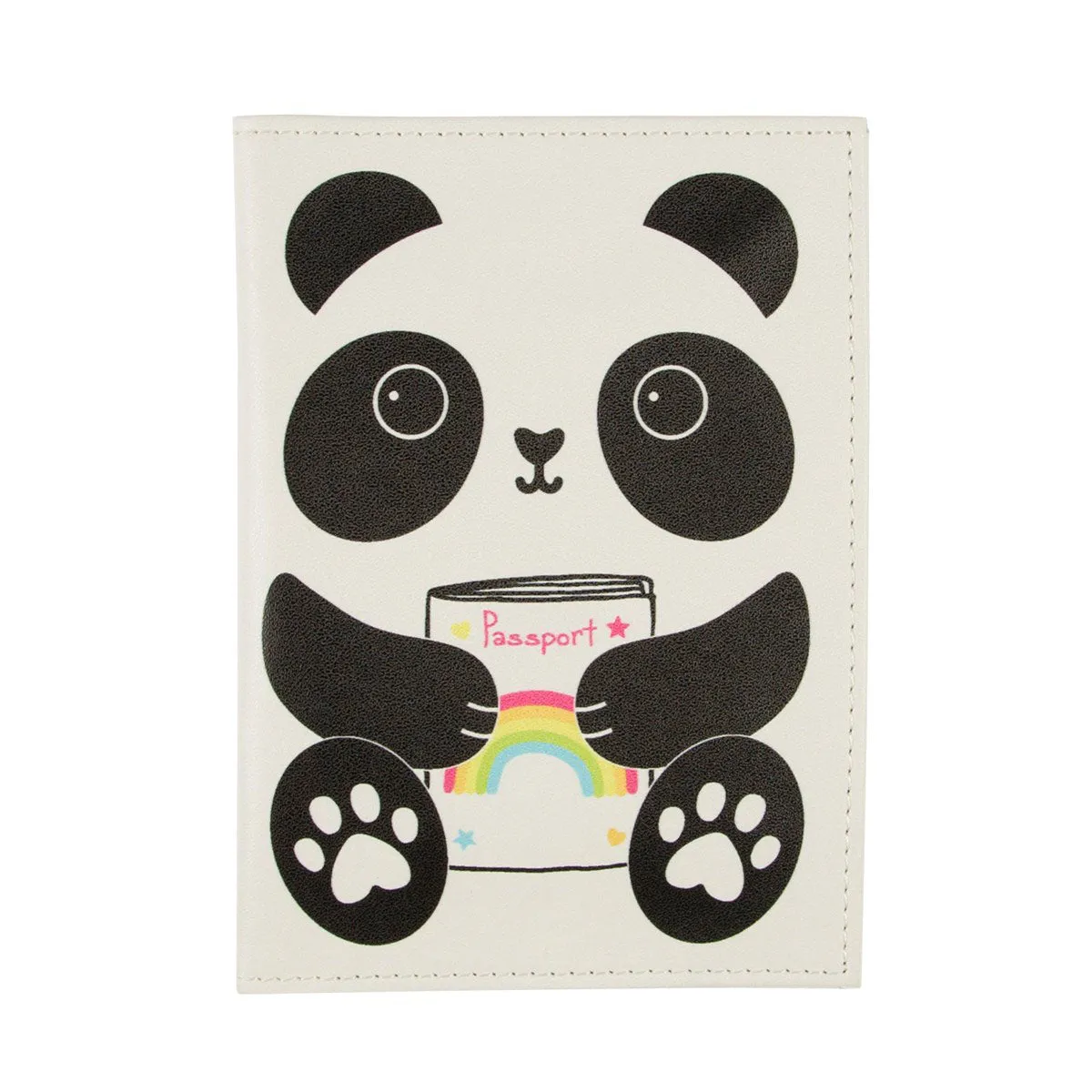 RJB Stone Aiko Panda Kawaii Friends Passport Holder