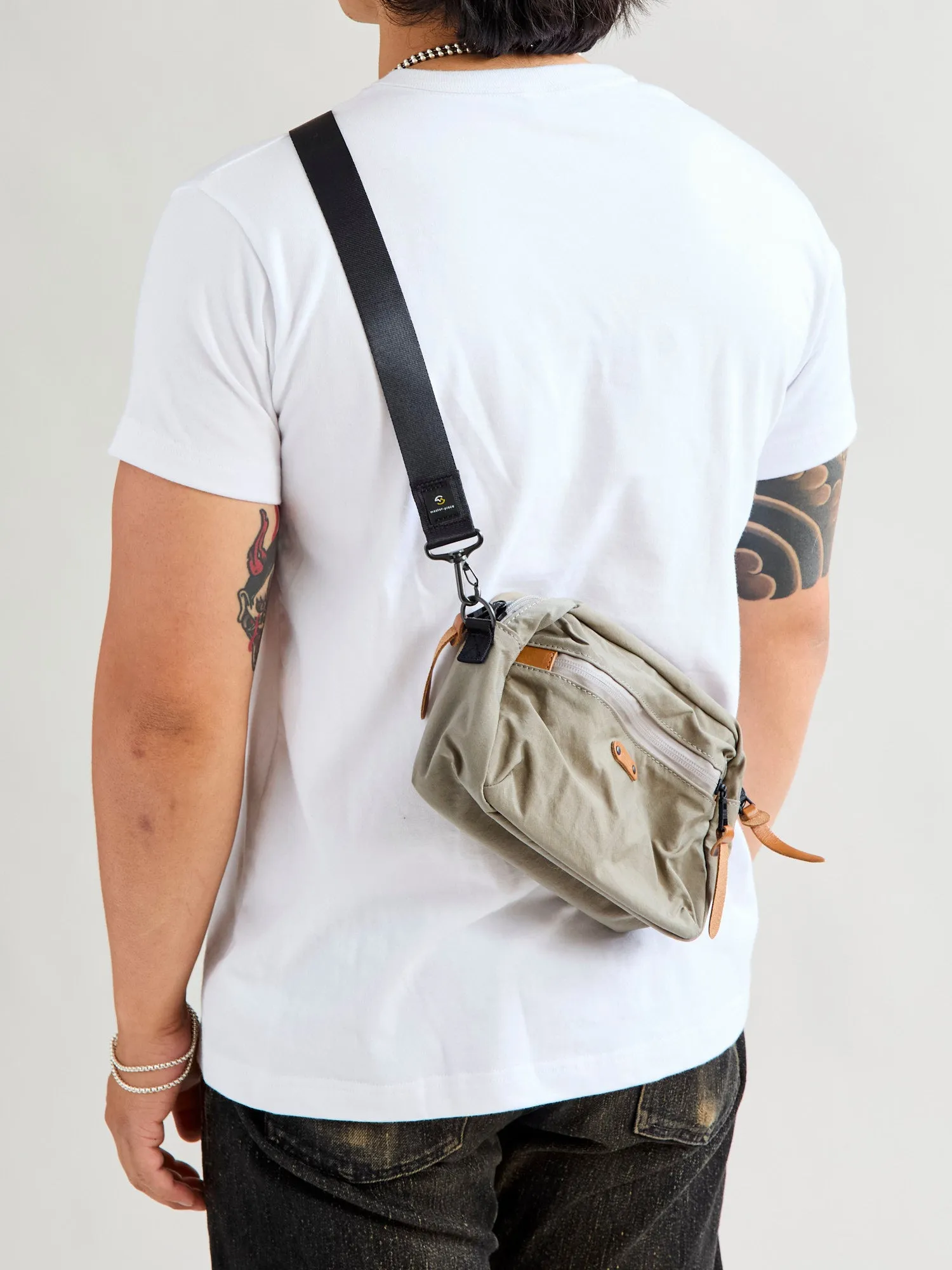 Root Mini Shoulder Bag in Beige