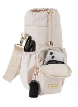 Sachi Crossbody Insulated Bottle Bag - Alabaster