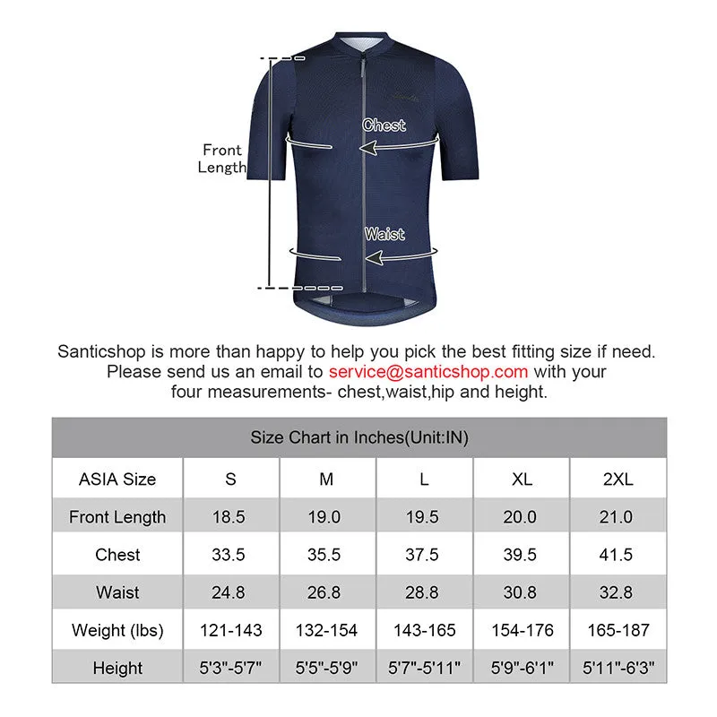 Santic Bourre Navy Men Cycling Jersey