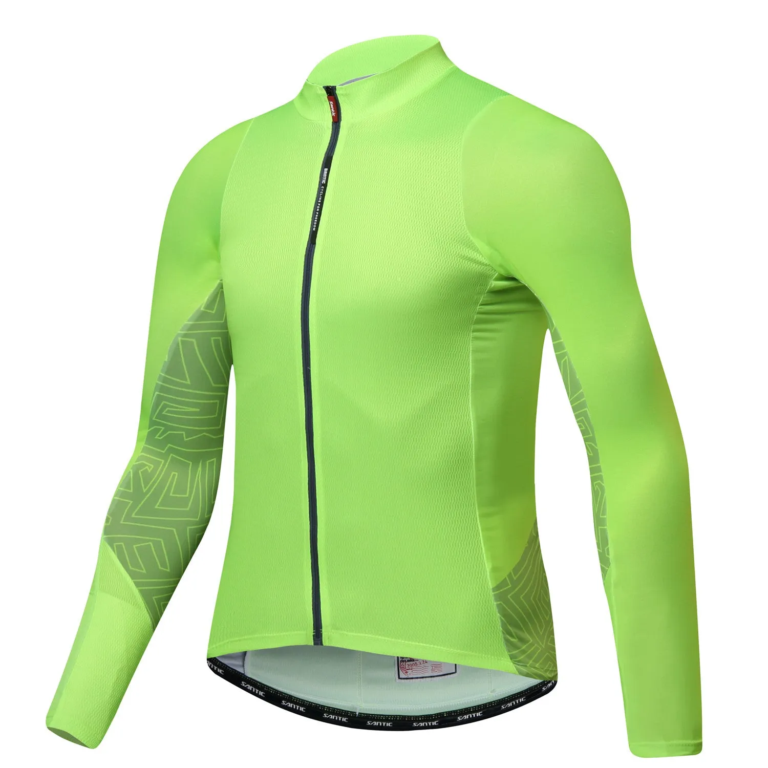 Santic Universal Green Jersey & Ryan Black Pants Set