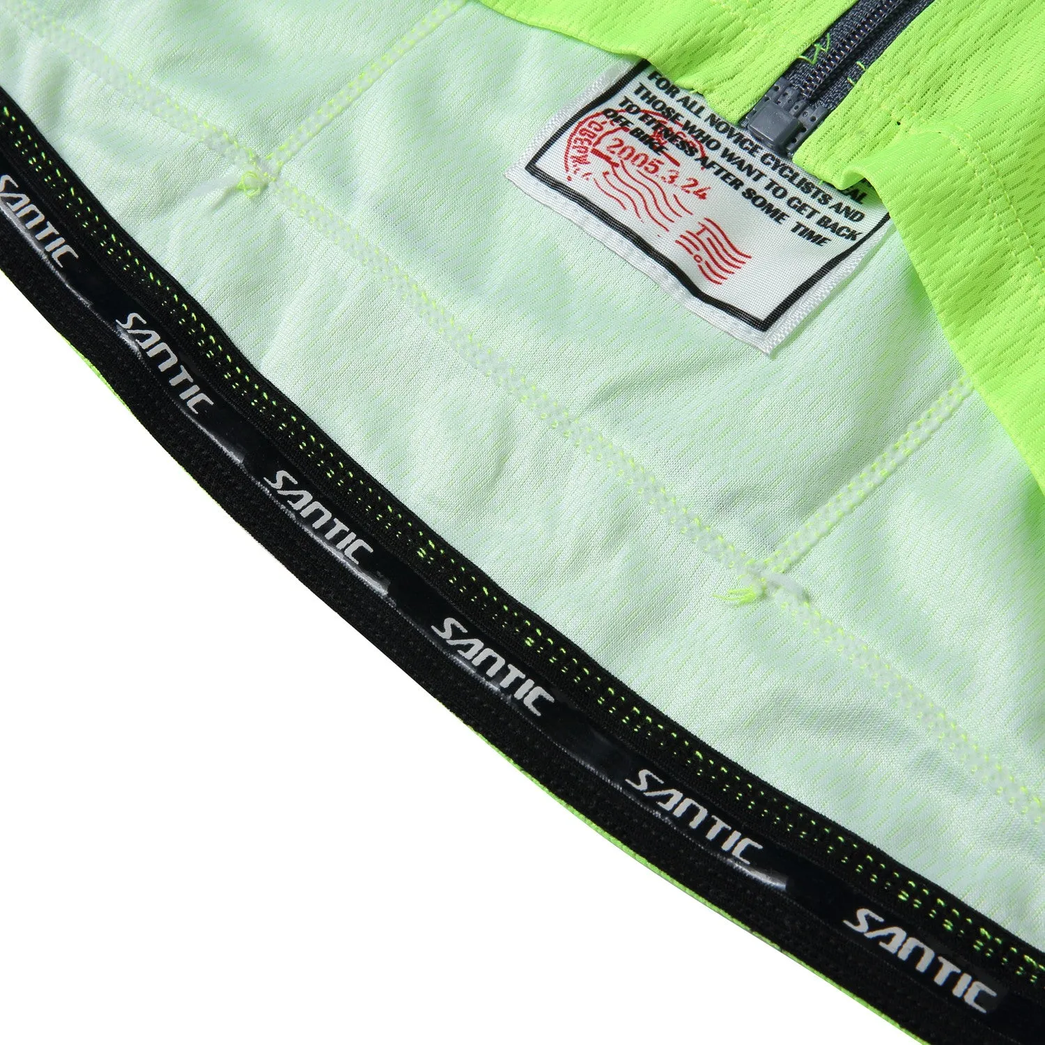 Santic Universal Green Jersey & Ryan Black Pants Set