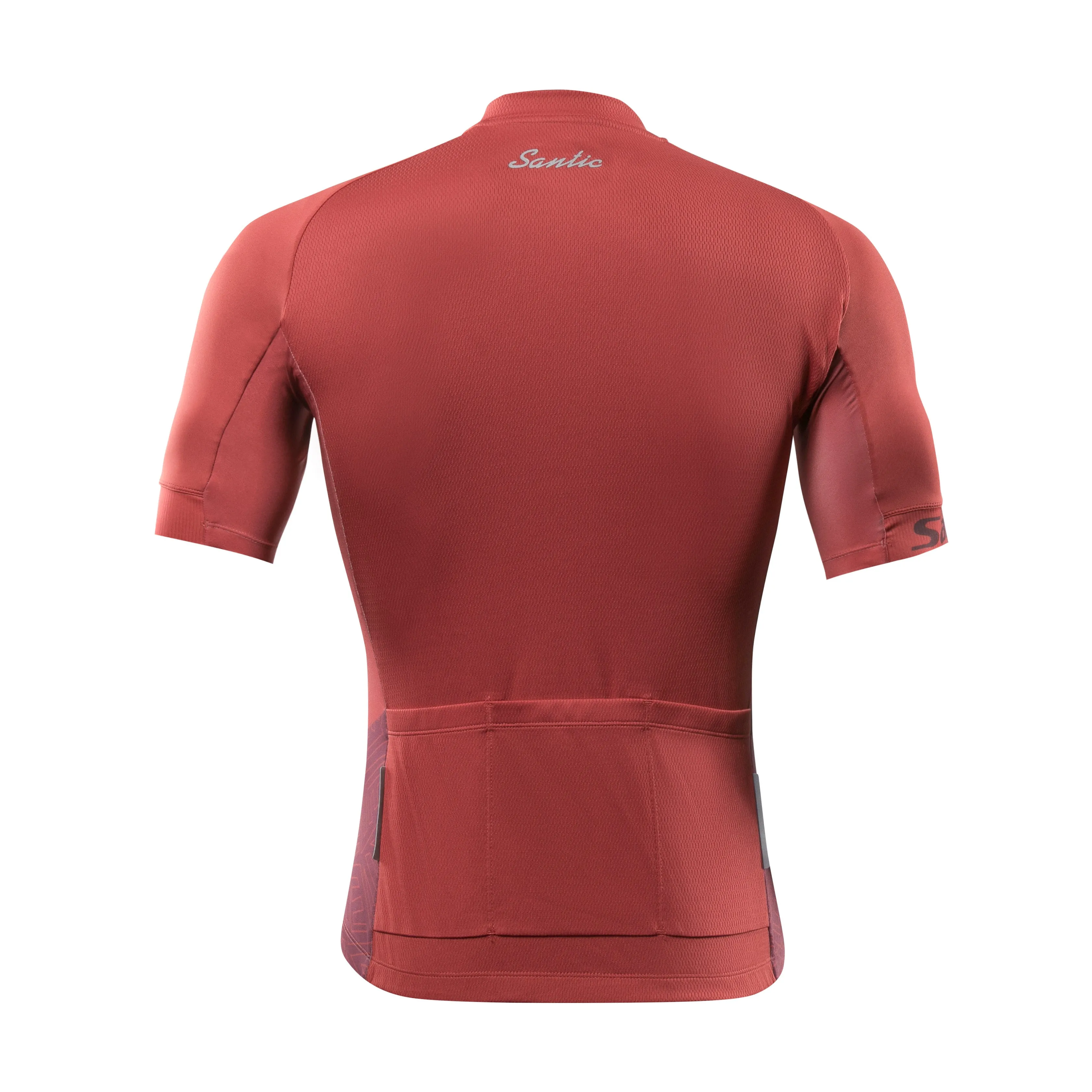 Santic Yorkson Red Men Cycling Jersey Short Sleeve