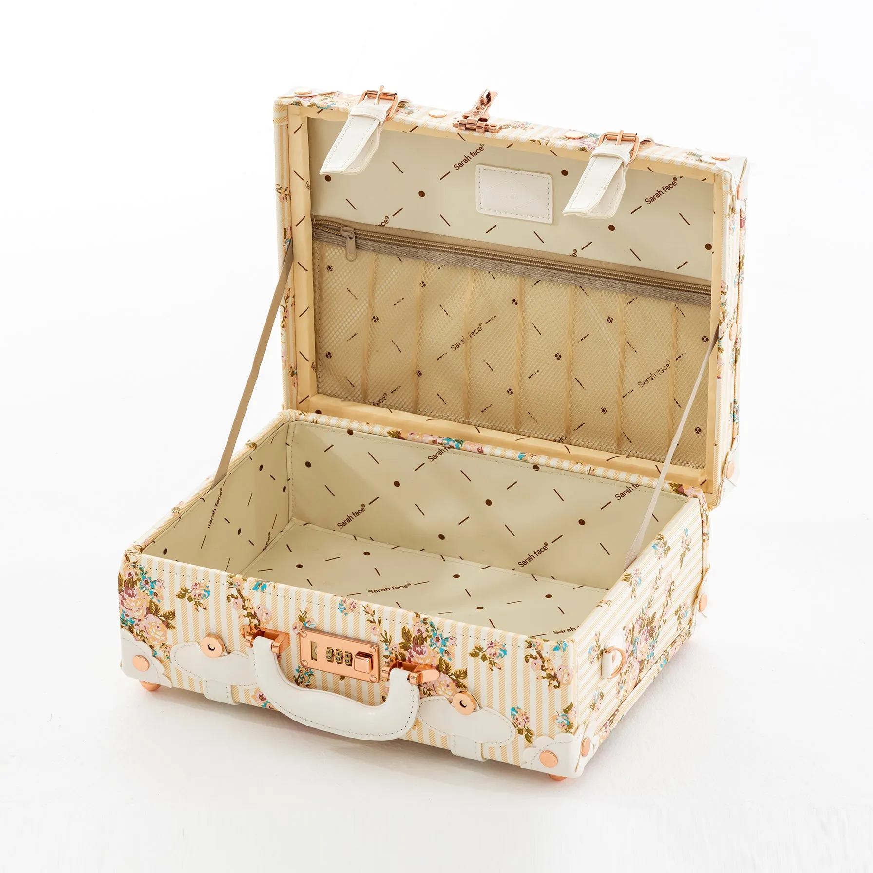 SarahFace Hand Case - Beige Floral's