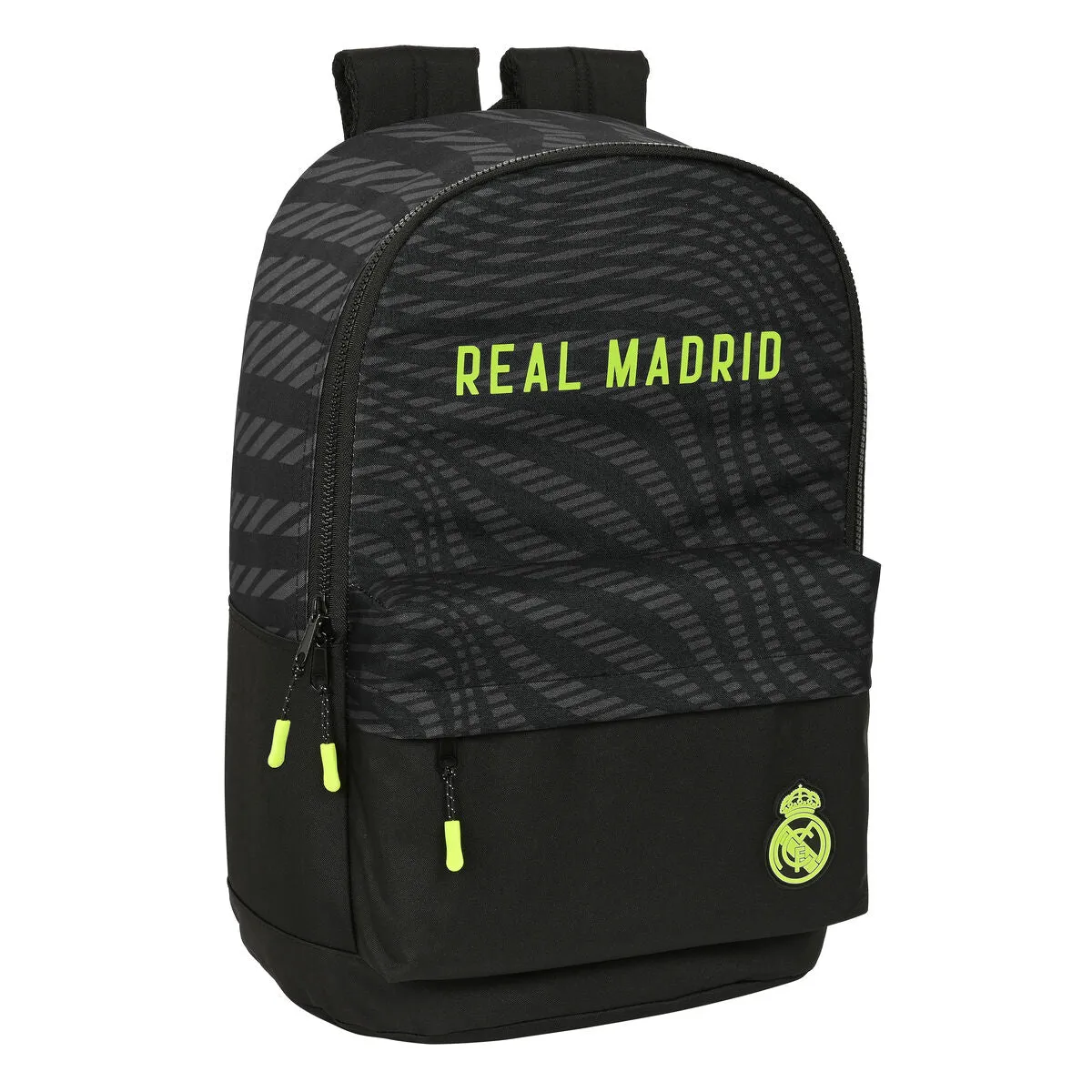 School Bag Real Madrid C.F. Black (31 x 47 x 15 cm)