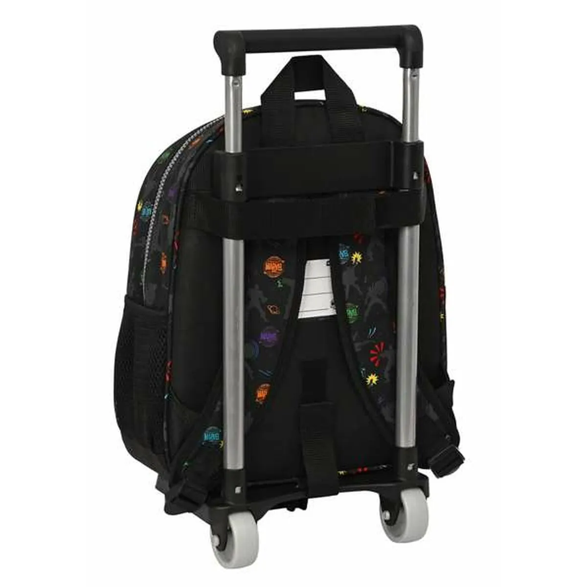 School Rucksack with Wheels The Avengers Super heroes Black 27 x 33 x 10 cm