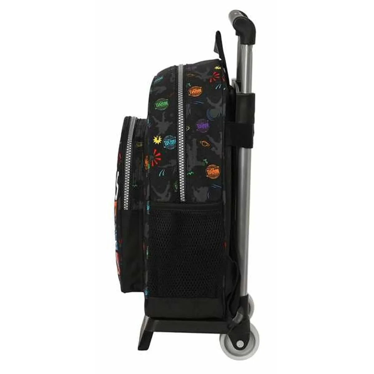 School Rucksack with Wheels The Avengers Super heroes Black 27 x 33 x 10 cm