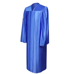 Shiny Royal Blue High School Graduation Gown