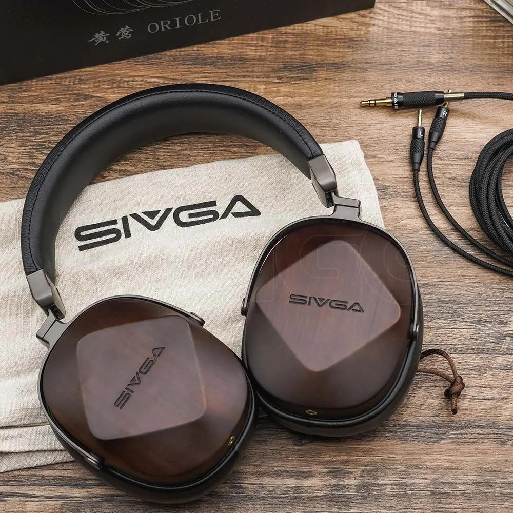 SIVGA Oriole Classic Fashionable Closed Back Rosewood HiFi Headphone