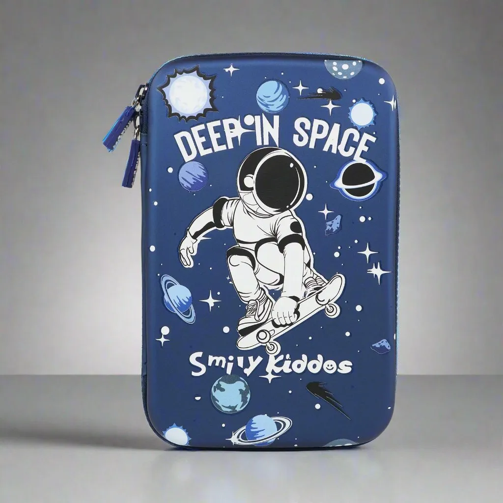 Smily Kiddos Single Compartment Eva Pencil Deep Space - Blue