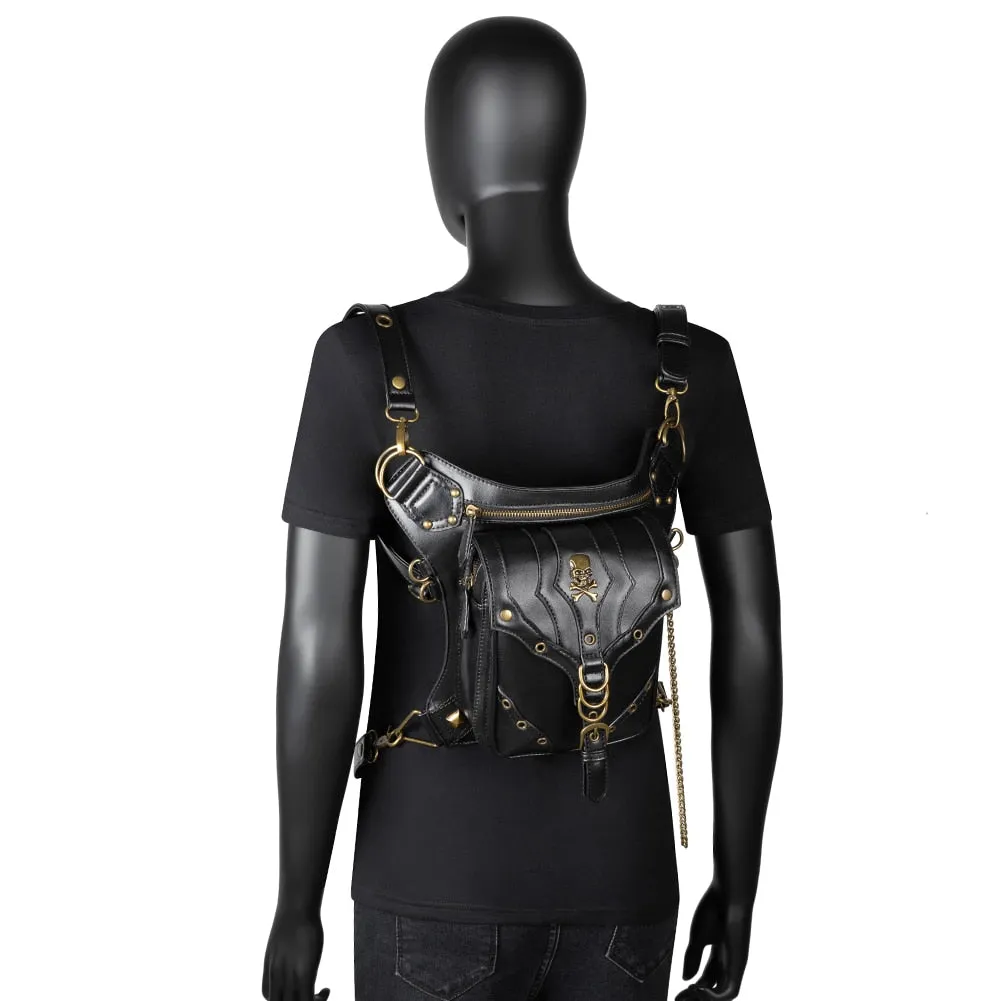 Steampunk Retro Rock Gothic Shoulder Waist Bag