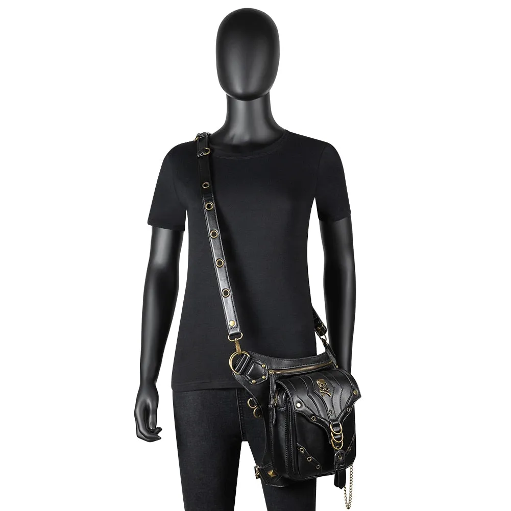 Steampunk Retro Rock Gothic Shoulder Waist Bag