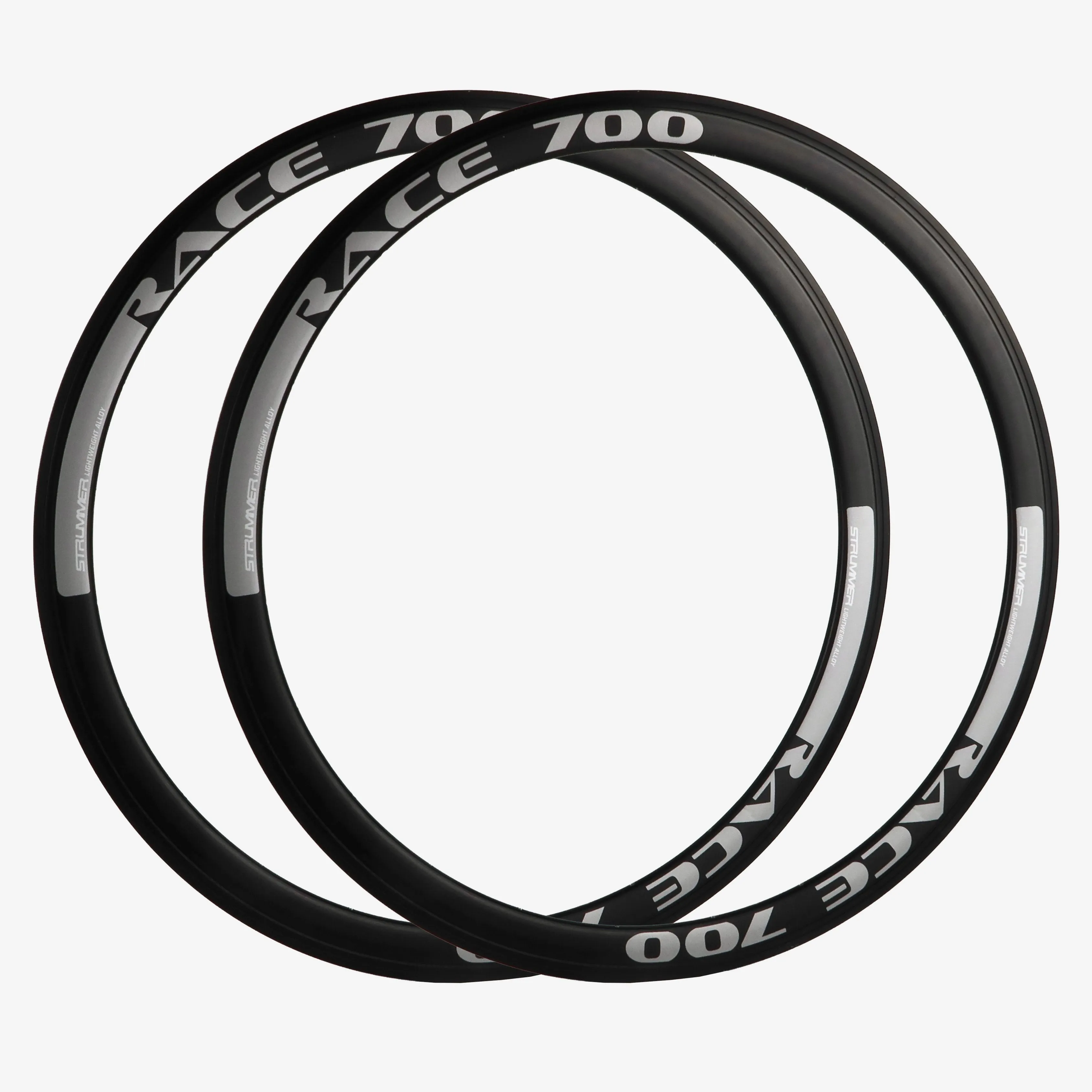 Strummer Race-700 40mm Rims (Black Brake Line, 2 Pcs)