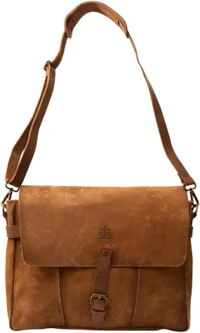 STS Ranchwear Calvary Portfolio Leather Bag, Distressed Brown