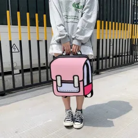 Stylish 2D/3D School Backpack for All Ages