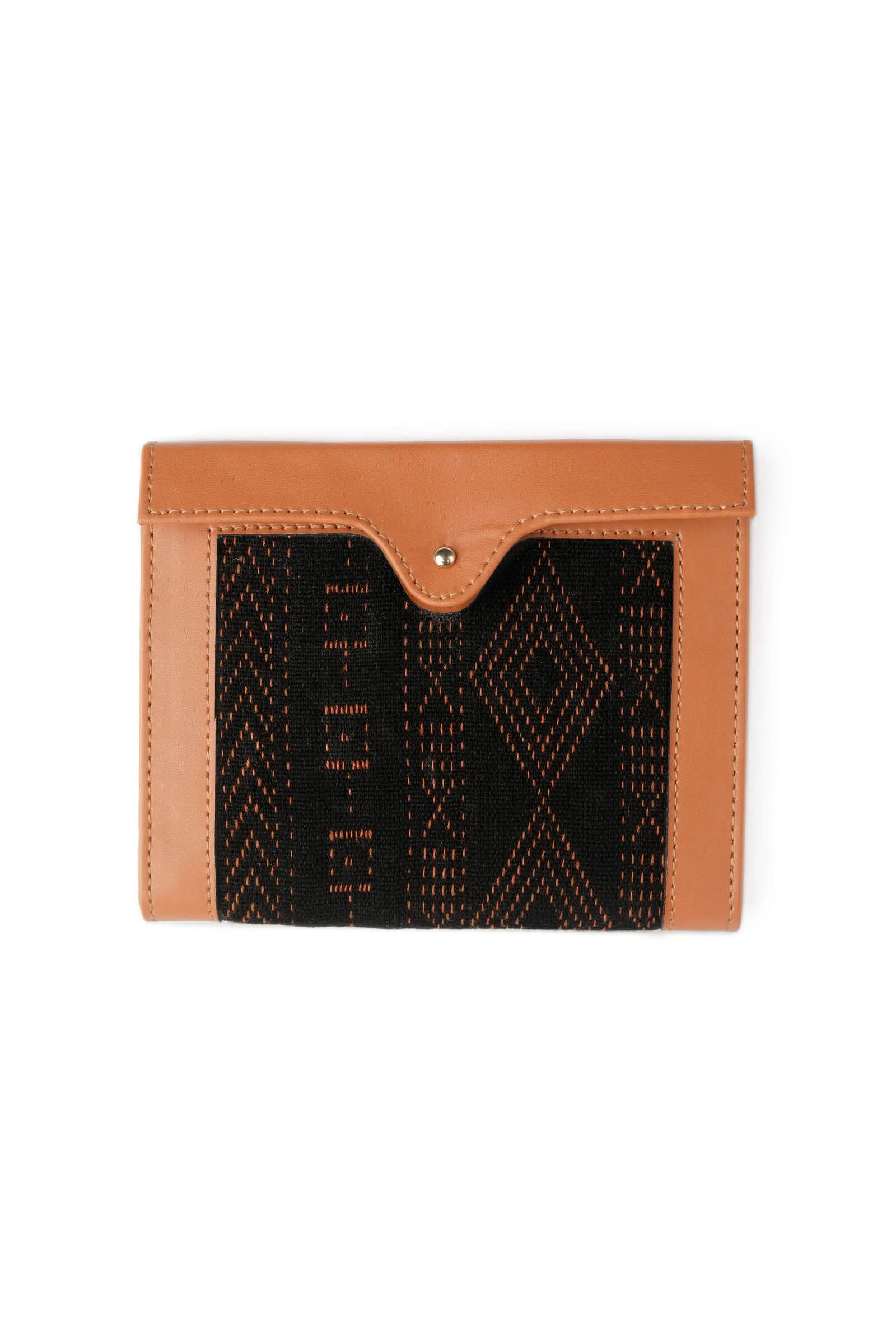 Tangerine Jacquard Passport Holder