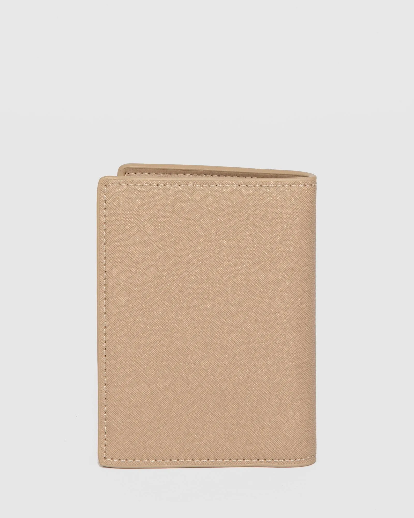 Taupe Classic Passport Holder