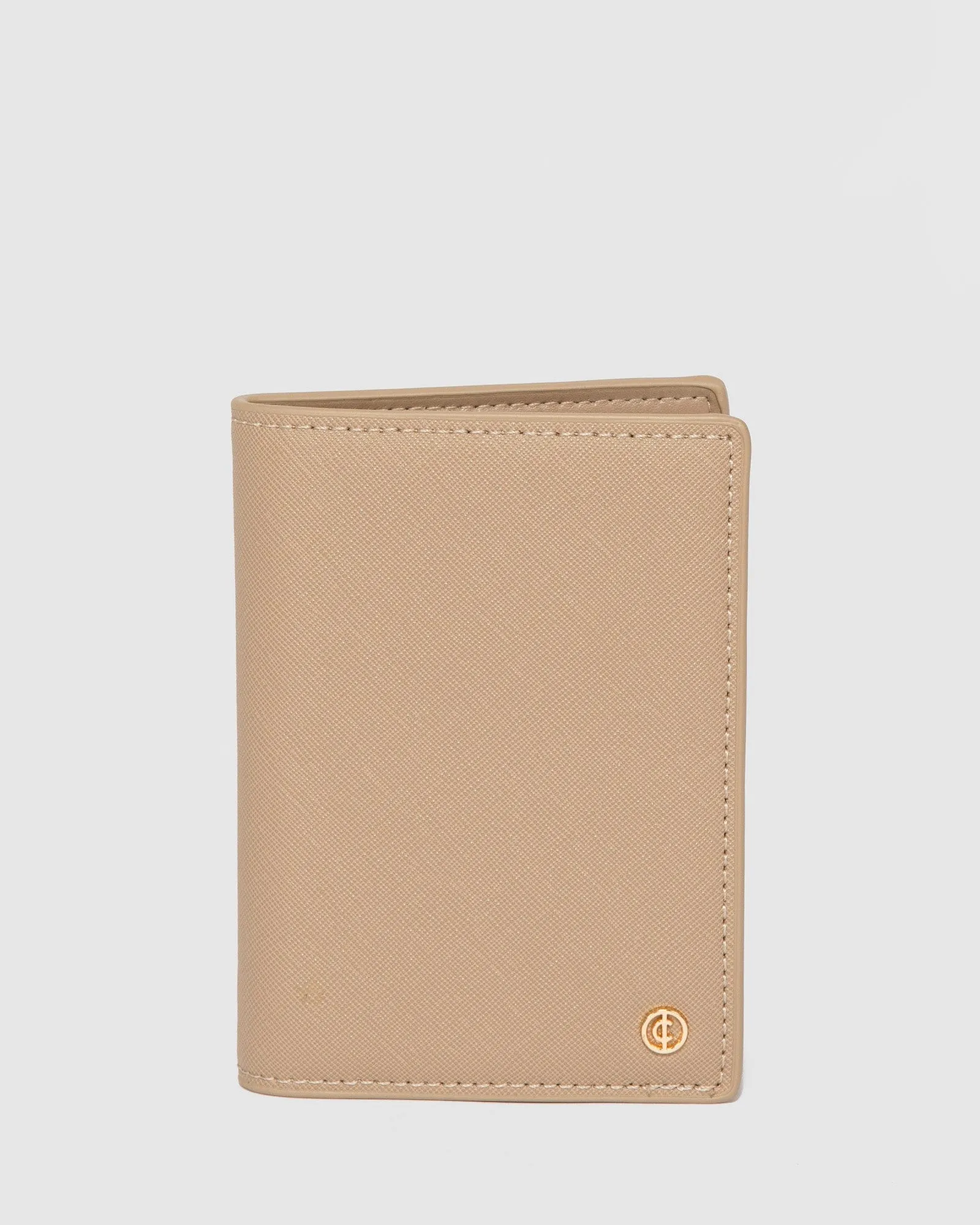 Taupe Classic Passport Holder