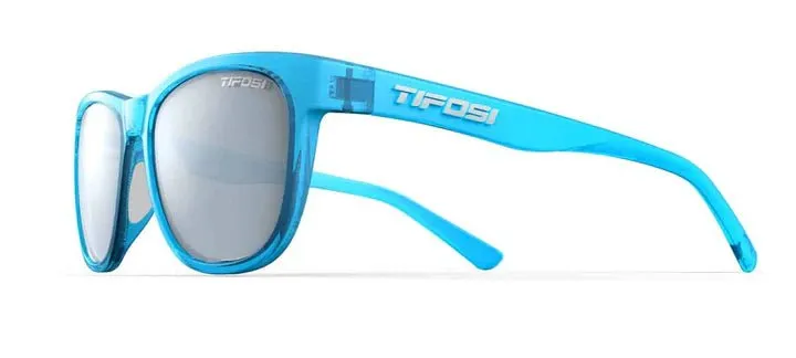 Tifosi Sunglasses Swank - Crystal Sky Blue/Smoke Tint Blue Mirror