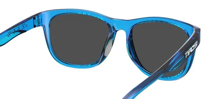 Tifosi Sunglasses Swank - Crystal Sky Blue/Smoke Tint Blue Mirror