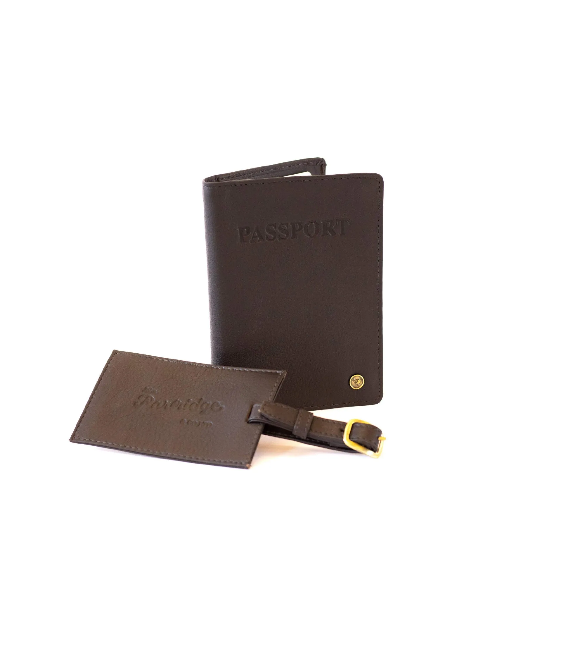 Travel Gift Sets - Classic Leather Brown