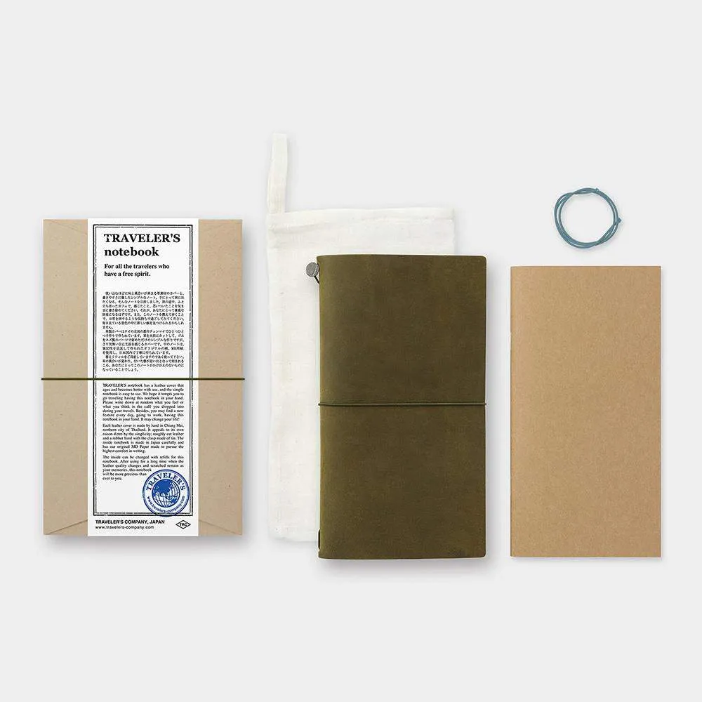 Traveler's Notebook Starter Kit Regular Size - Olive