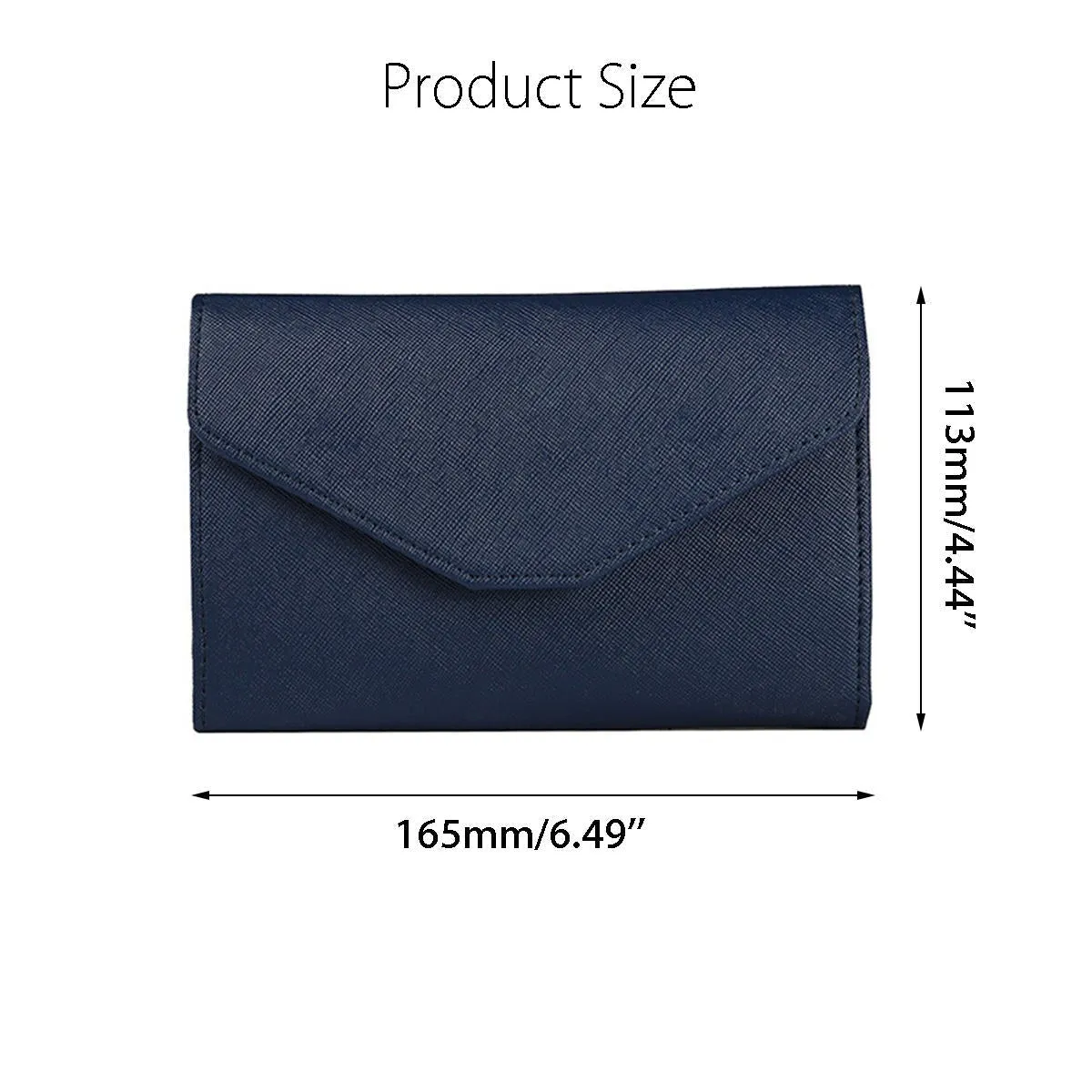 Tri-fold Multi-function Passport Credit Card ID Cash Holder Organizer Wallet Purse Case Bag